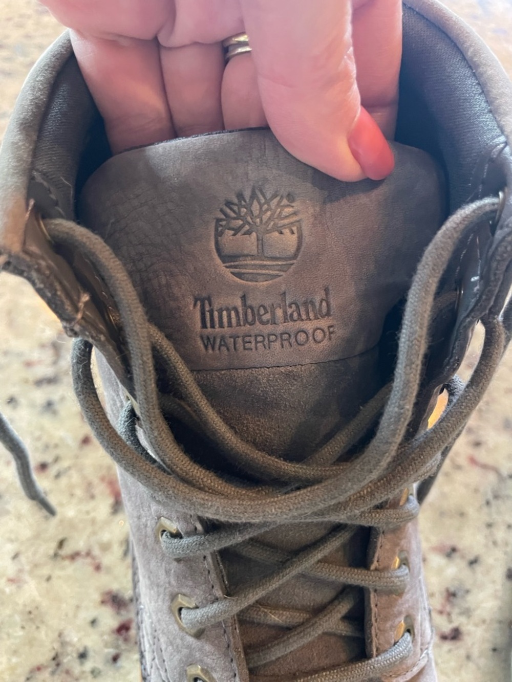 New women’s Timberland “Bramhall 6 inch” waterproof boots in “denim” nubuck 6.5 - Picture 9 of 9